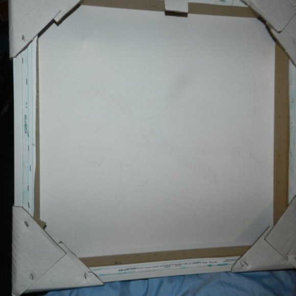 Carol Robinson Blue Sea Turtle Swim Canvas Wall Art 24" x 24" White Framed NEW - Picture 10 of 14